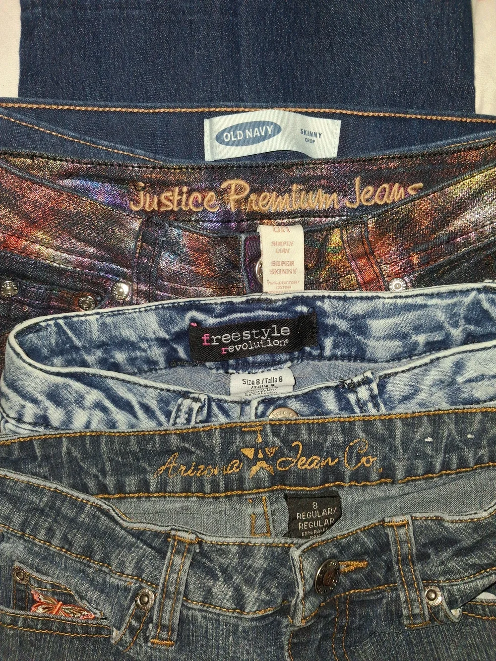 Girls Bundle: 4 Pairs Of Jeans